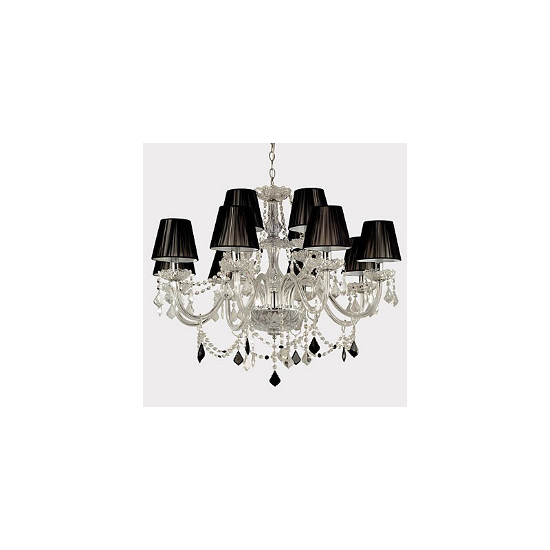 Eleganter Kristall-Kronleuchter mit 12 Lichtern