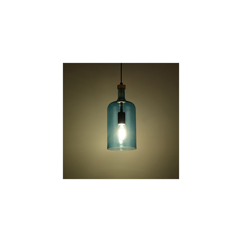 Kronleuchter, moderne Pendelleuchte mit Glasschirm