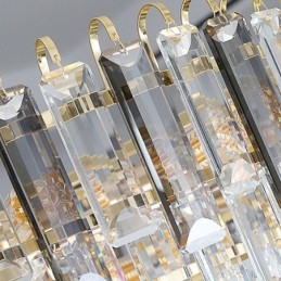 Rechteckige Pendelleuchte Kristall Deckenleuchte