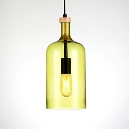 Kronleuchter, moderne Pendelleuchte mit Glasschirm