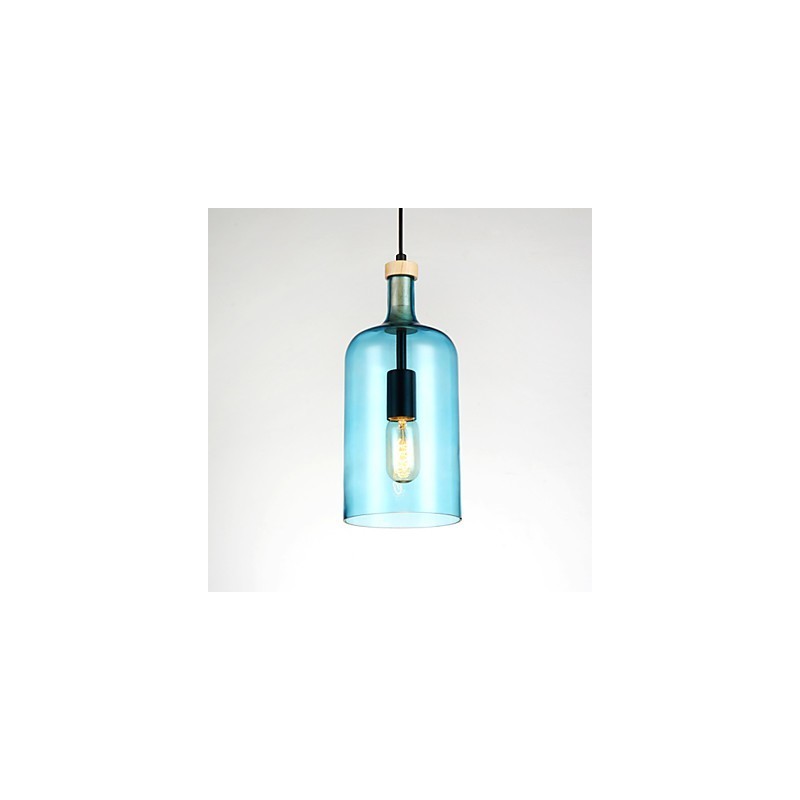 Kronleuchter, moderne Pendelleuchte mit Glasschirm