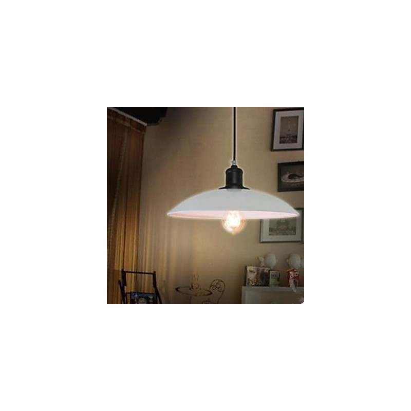 Vertraglich weißes Droplight Rustikale Lodge Traditionelle klassische Pendelleuchte