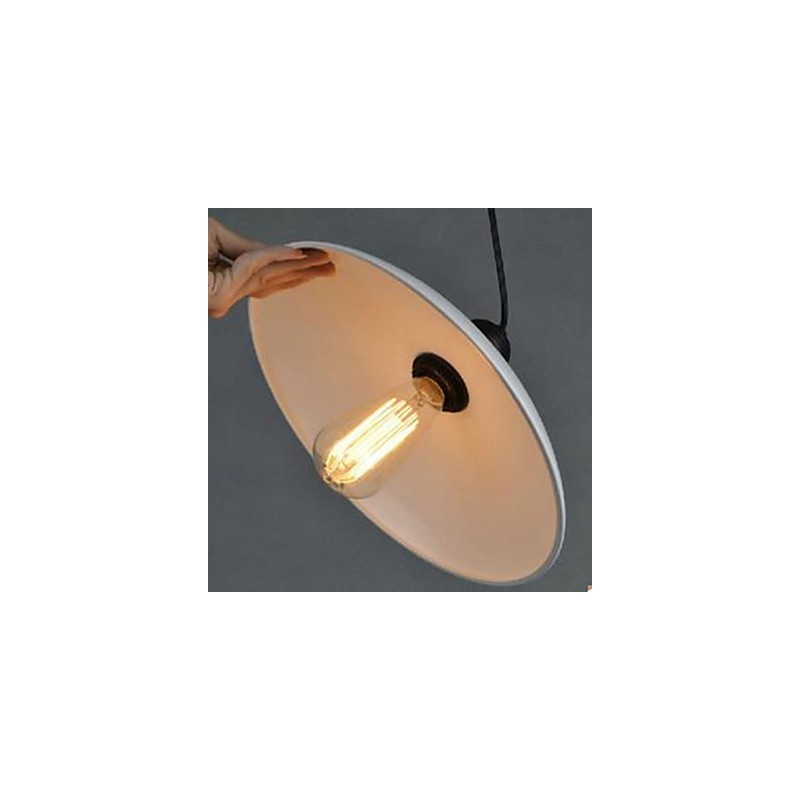 Vertraglich weißes Droplight Rustikale Lodge Traditionelle klassische Pendelleuchte