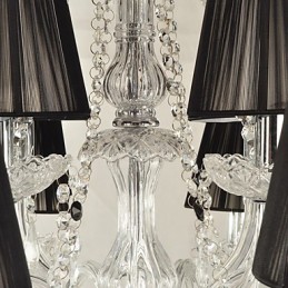 Eleganter Kristall-Kronleuchter mit 12 Lichtern