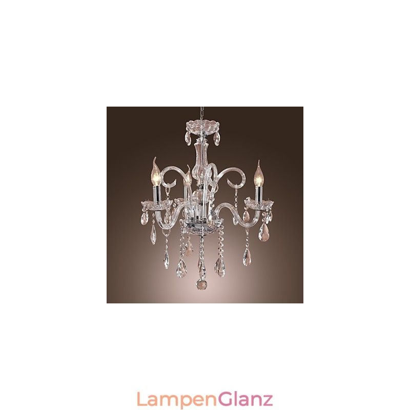 Rustikaler Lodge-Kristall-Kronleuchter