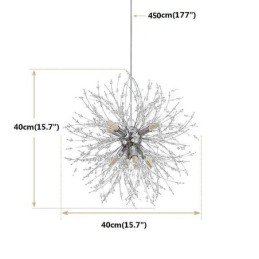 Feuerwerk Kronleuchter 8 Lichter Löwenzahn Pendelleuchte
