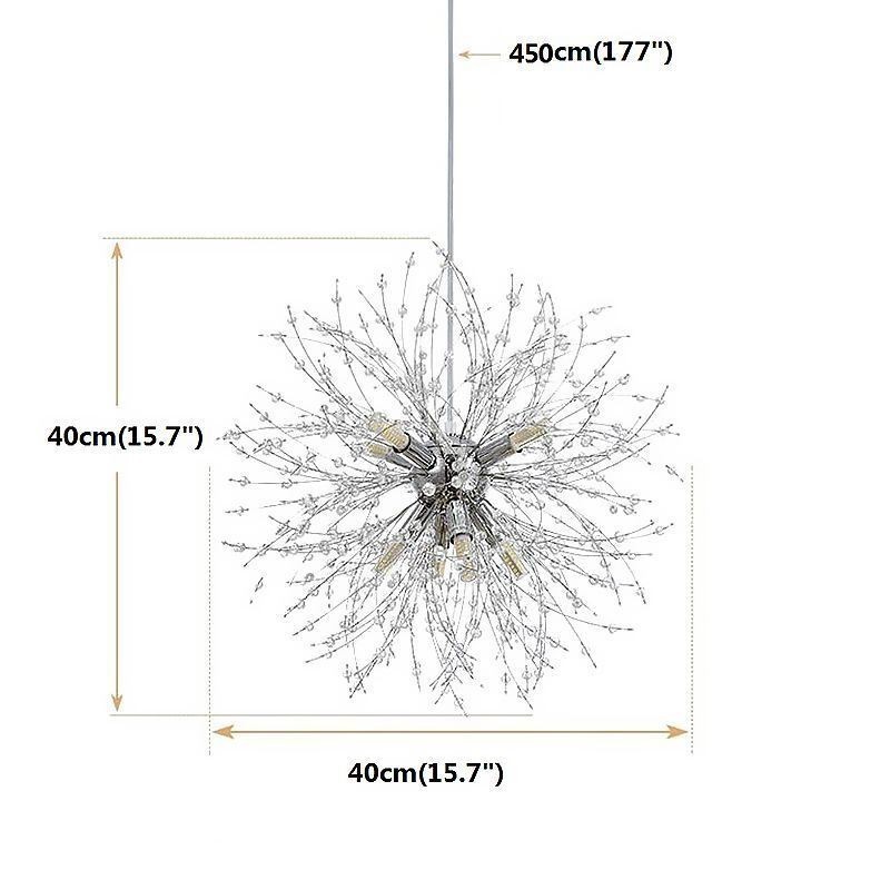 Feuerwerk Kronleuchter 8 Lichter Löwenzahn Pendelleuchte