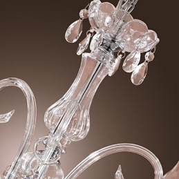 Rustikaler Lodge-Kristall-Kronleuchter