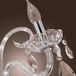 Rustikaler Lodge-Kristall-Kronleuchter