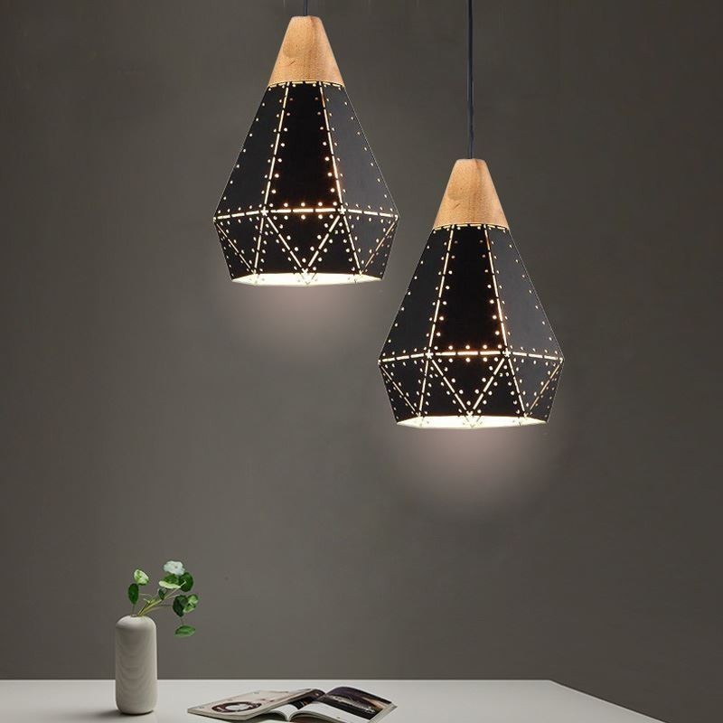Industrielle Retro Vintage Hängeleuchte Hohl Lampenschirm