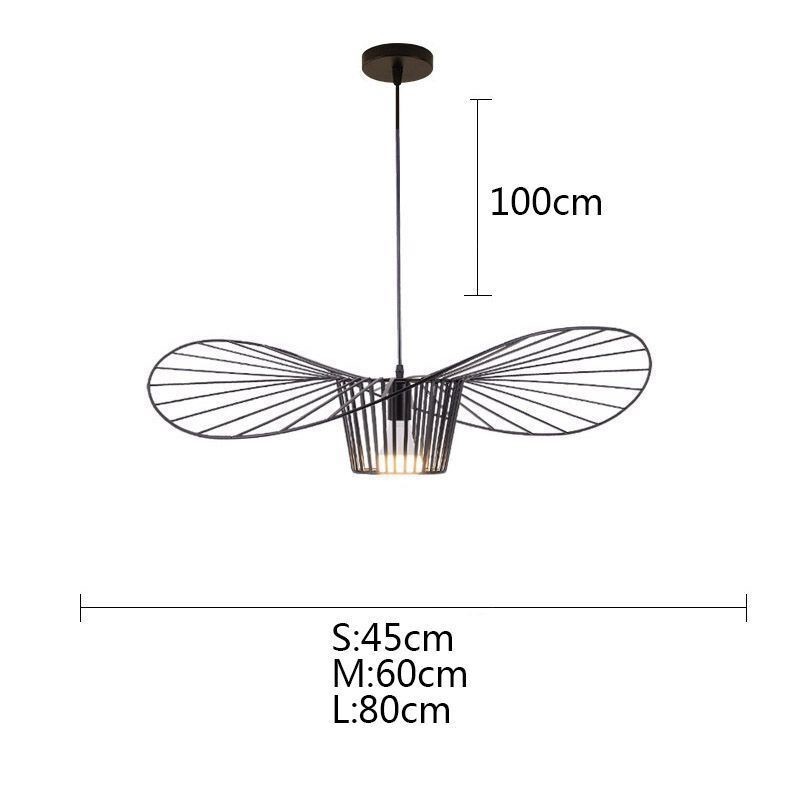 Eisen Pendelleuchte Strohhut Lampe 1 Licht