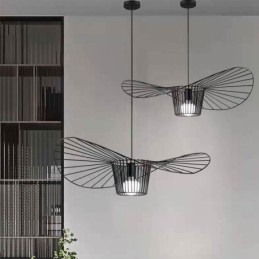 Eisen Pendelleuchte Strohhut Lampe 1 Licht