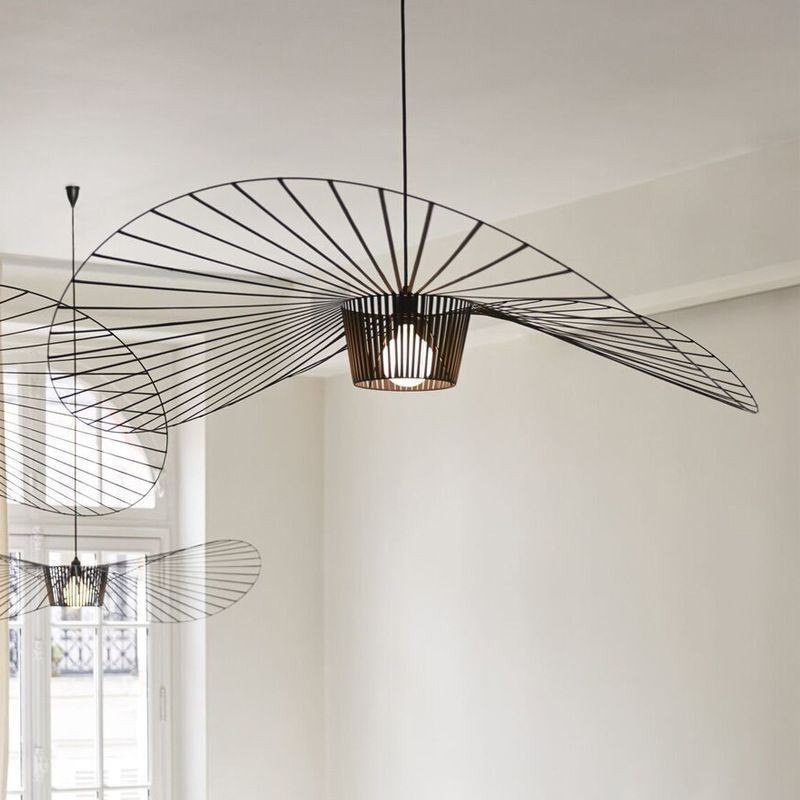 Eisen Pendelleuchte Strohhut Lampe 1 Licht