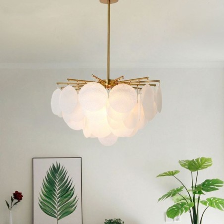Moderne 6-flammige Hängeleuchte Pendelleuchte mit Glasform Moderne 6-flammige Hängeleuchte Pendelleuchte mit Glasform