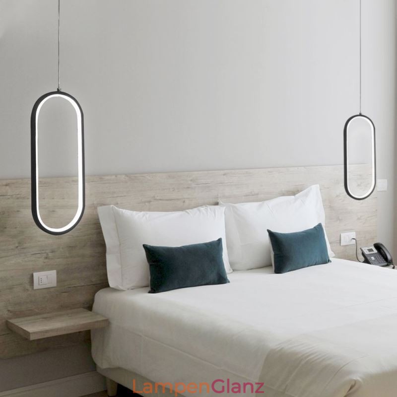 Ovale Pendelleuchte, dekorative Leuchte aus Acryl