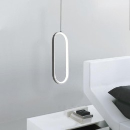 Ovale Pendelleuchte, dekorative Leuchte aus Acryl