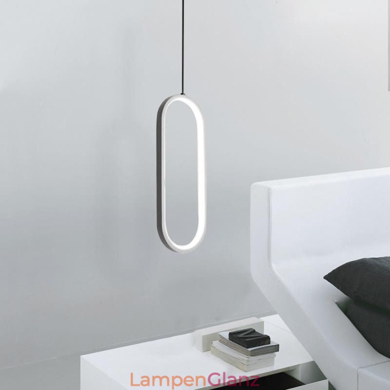 Ovale Pendelleuchte, dekorative Leuchte aus Acryl