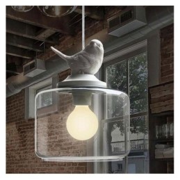 Retro Stil Glas Pendelleuchte Little Bird Dekorative Beleuchtung