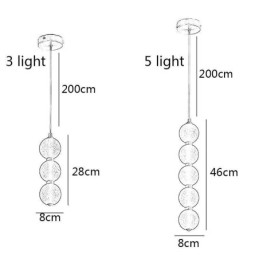 Pendelleuchte Acrylperlen Dekorative Beleuchtung
