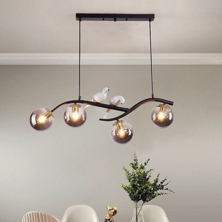Moderne minimalistische Zweig Pendelleuchte 4 Lampe dekoratives Licht Moderne minimalistische Zweig Pendelleuchte 4 Lampe dekoratives Licht
