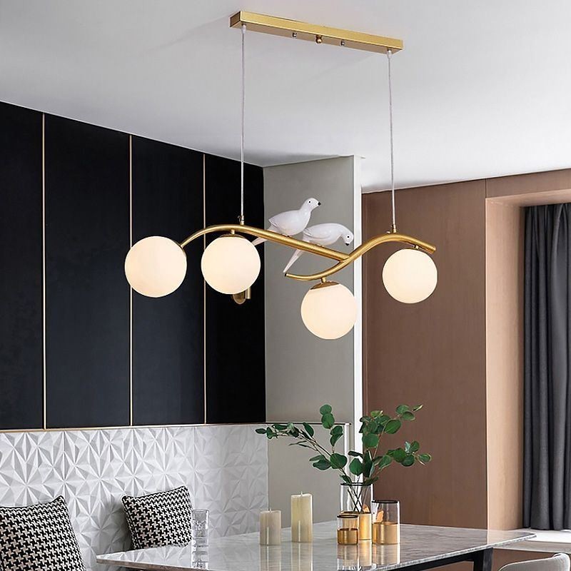 Moderne minimalistische Zweig Pendelleuchte 4 Lampe dekoratives Licht