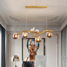 Moderne minimalistische Zweig Pendelleuchte 4 Lampe dekoratives Licht