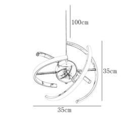 Schwenkbare Globus-Pendelleuchte, dekorative Deckenleuchte
