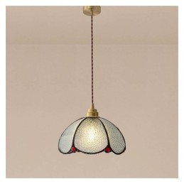 Minimalistische Blütenblatt-Glas-Pendelleuchte Einzelkopf-Glas-Pendelleuchte