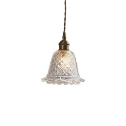 Moderne Blumenglas-Pendelleuchte, 1 Licht, dekorative Leuchte