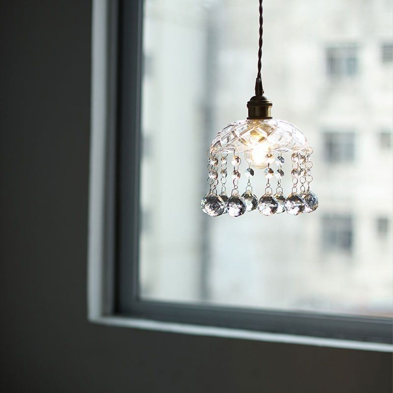 Moderne Mini-Pendelleuchte aus Glas, 1 Licht, Dekorationsleuchte