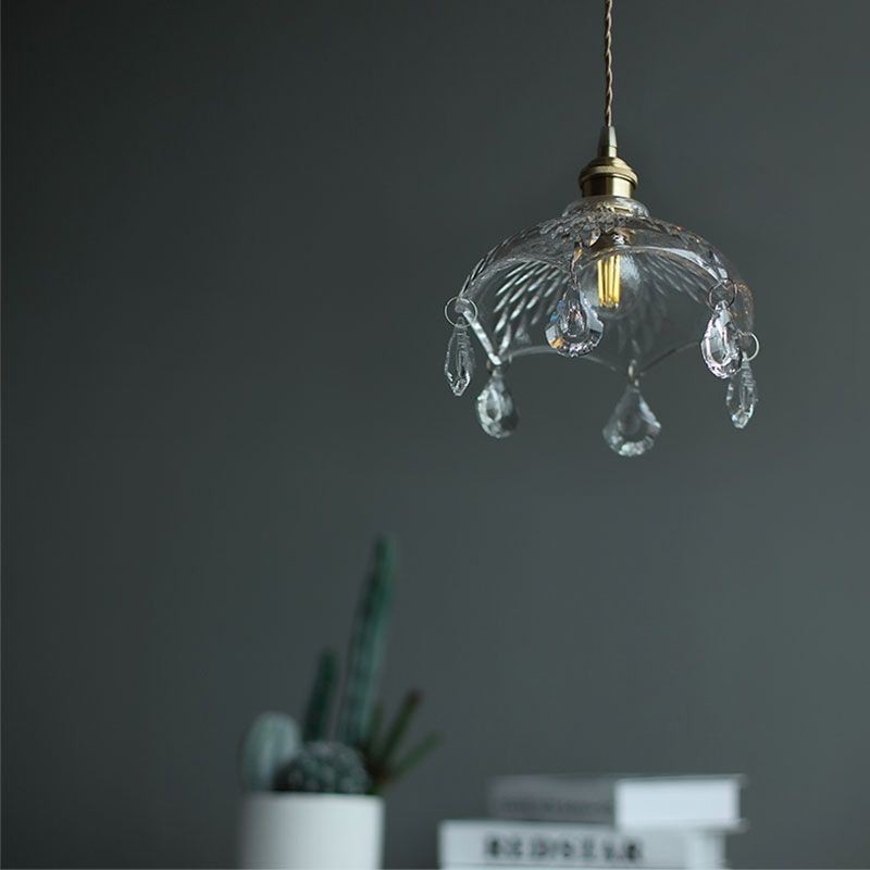 Moderne minimalistische Pendelleuchte aus Glas mit Einzellicht
