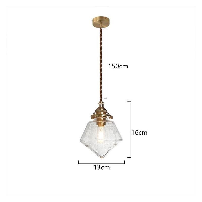 1 Licht Diamant Glas Pendelleuchte Bubble Glas Leuchte