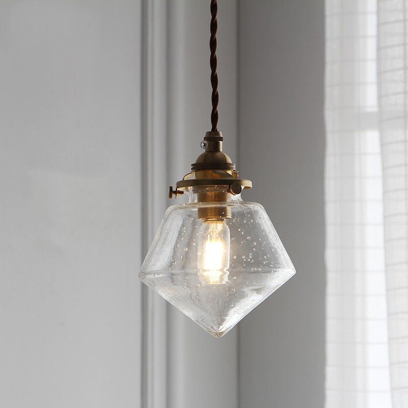 1 Licht Diamant Glas Pendelleuchte Bubble Glas Leuchte