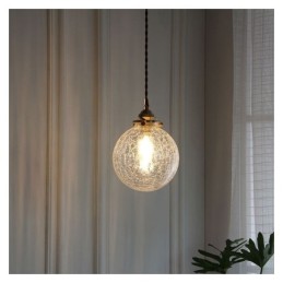 Glas Pendelleuchte Moderne Crackle Deckenleuchte
