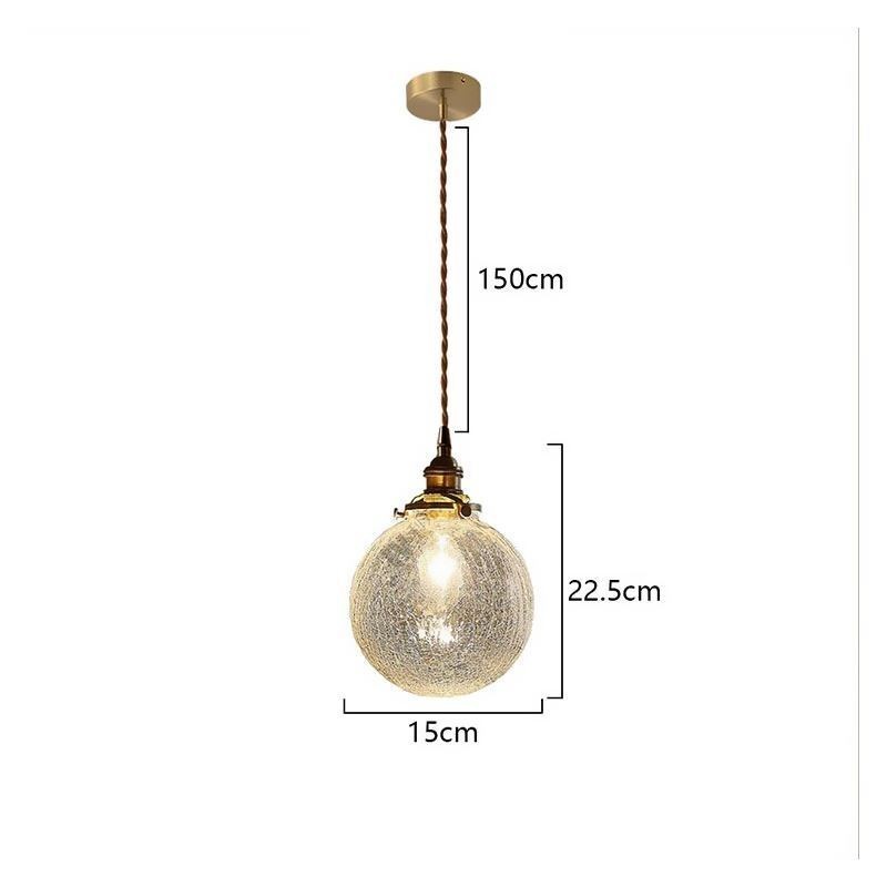 Glas Pendelleuchte Moderne Crackle Deckenleuchte