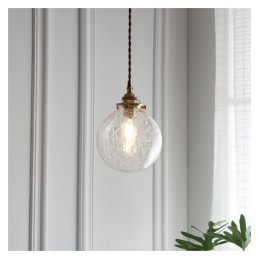 Glas Pendelleuchte Moderne Crackle Deckenleuchte