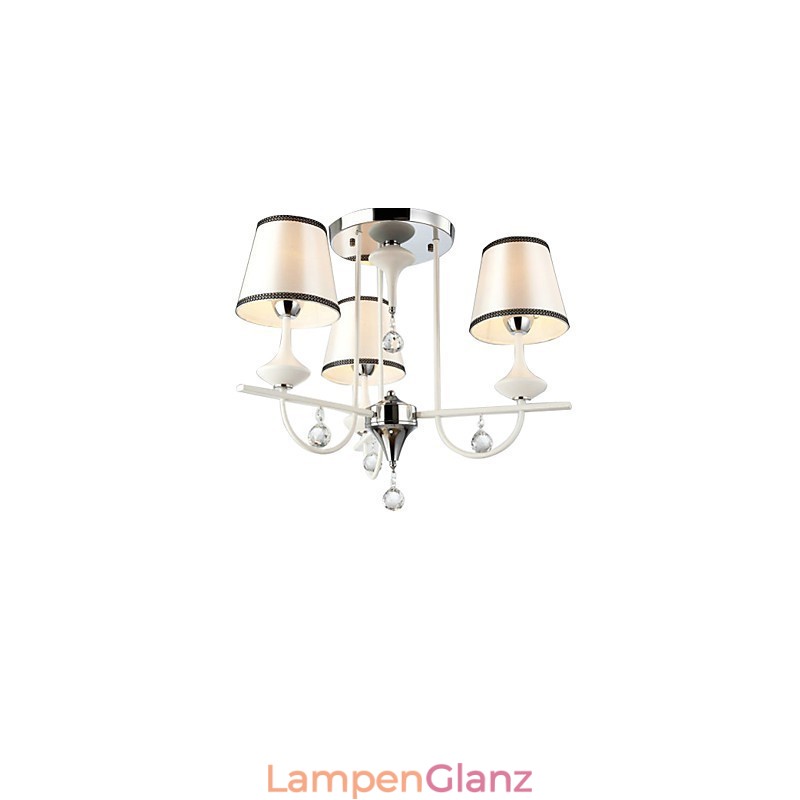 Moderner zeitgenössischer Kronleuchter aus Kristall und Chrommetall