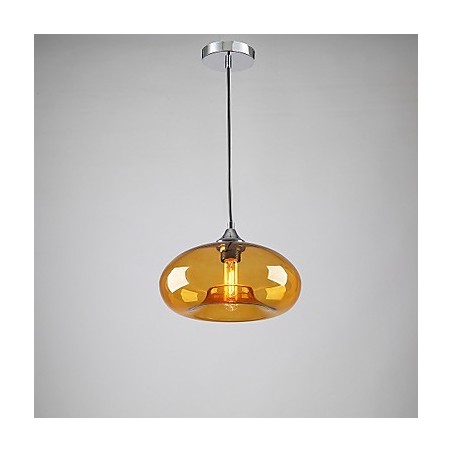 Moderne charakteristische 1-flammige Pendelleuchte mit transparentem Glasschirm Moderne charakteristische 1-flammige Pendelleuchte mit transparentem Glasschirm