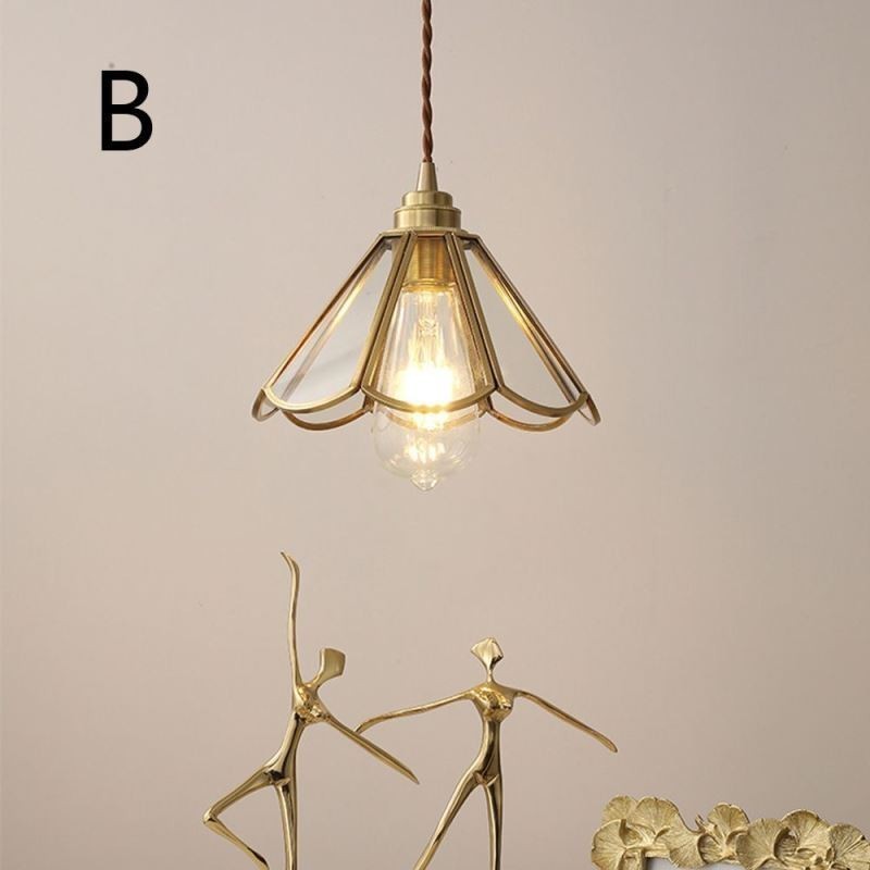 Mini-Pendelleuchte aus Glas, moderne, schlichte Deckenleuchte aus Glas