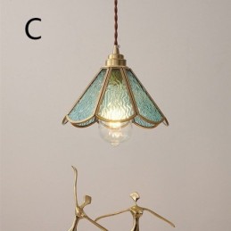 Mini-Pendelleuchte aus Glas, moderne, schlichte Deckenleuchte aus Glas