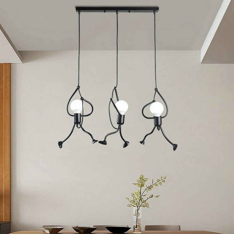 Moderne Pendelleuchte Kreative Lampe in Form eines kleinen Mannes Individuelle Beleuchtung für Zuhause