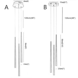 Moderne einfache Pendelleuchte Zylinderform Beleuchtung Meteor Regen Lampe Licht