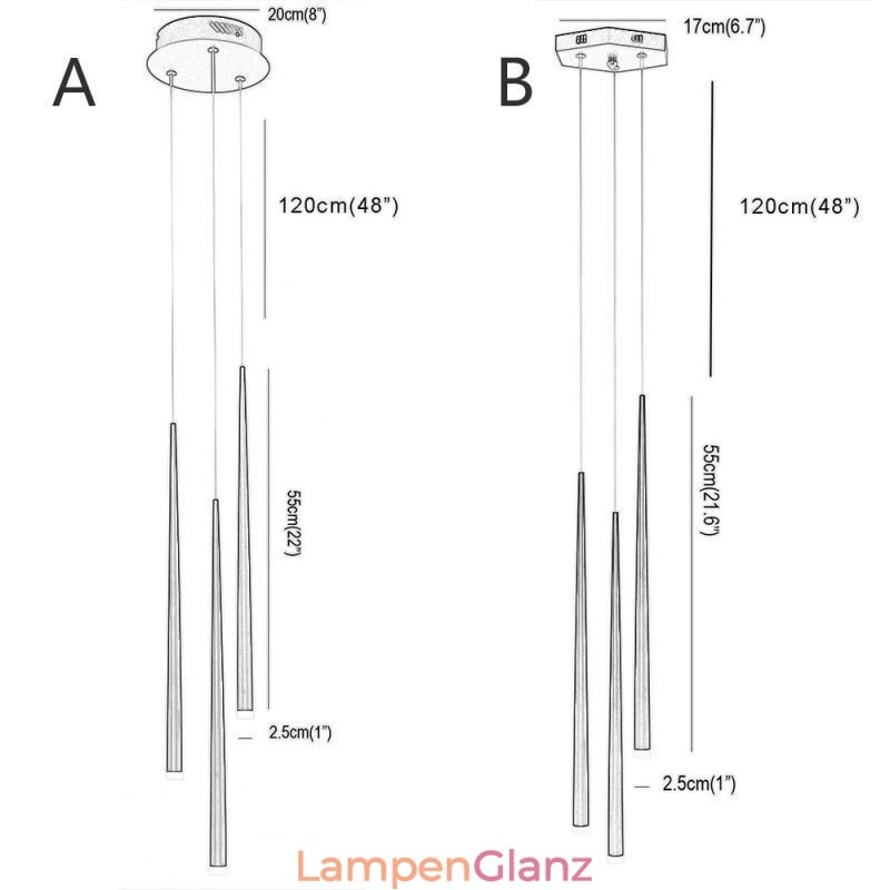 Moderne einfache Pendelleuchte Zylinderform Beleuchtung Meteor Regen Lampe Licht