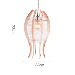 DIY nordische Holz Fisch Pendelleuchte