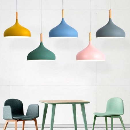 Moderne Pendelleuchte Aluminium Macaron Lampe Home Einstellbare Licht Moderne Pendelleuchte Aluminium Macaron Lampe Home Einstellbare Licht