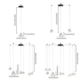 Moderne Pendelleuchte Kristall Kronleuchter Licht Home Beleuchtung Lampe