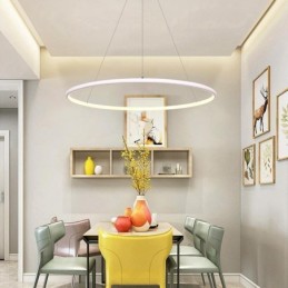 Moderne Pendelleuchte Kreislampe 60cm 80cm