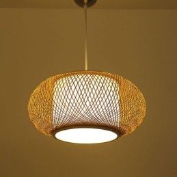 Dekorative Bambus-Pendelleuchte Visual Comfort
