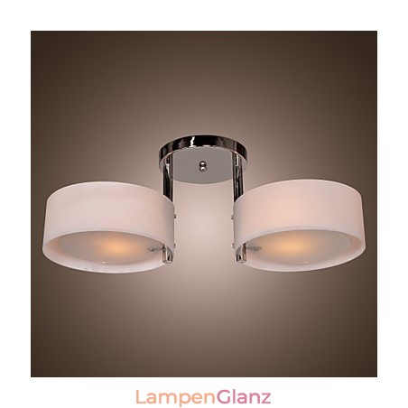 Moderne zeitgenössische Chrom Metall Kronleuchter Unterputz