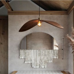 Massivholz Pendelleuchte Kreative Retro Deckenleuchte